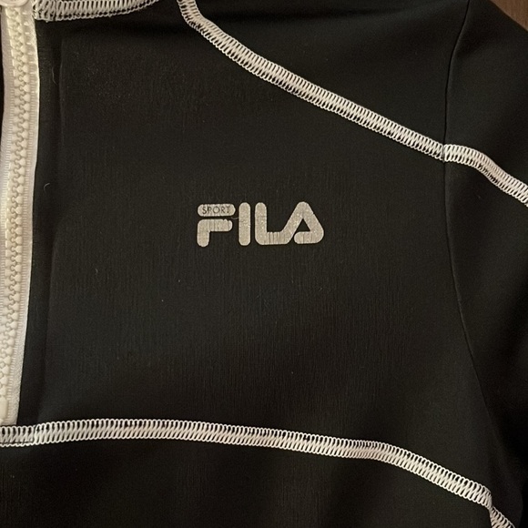 Fila black pullover sweatshirt. Size XS - Picture 2 of 10